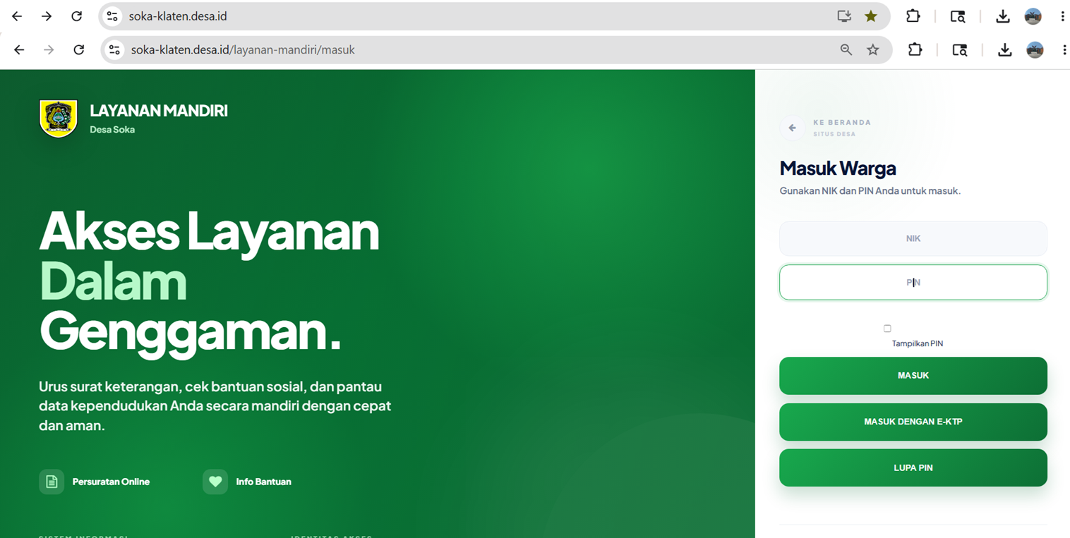 Layanan Mandiri
